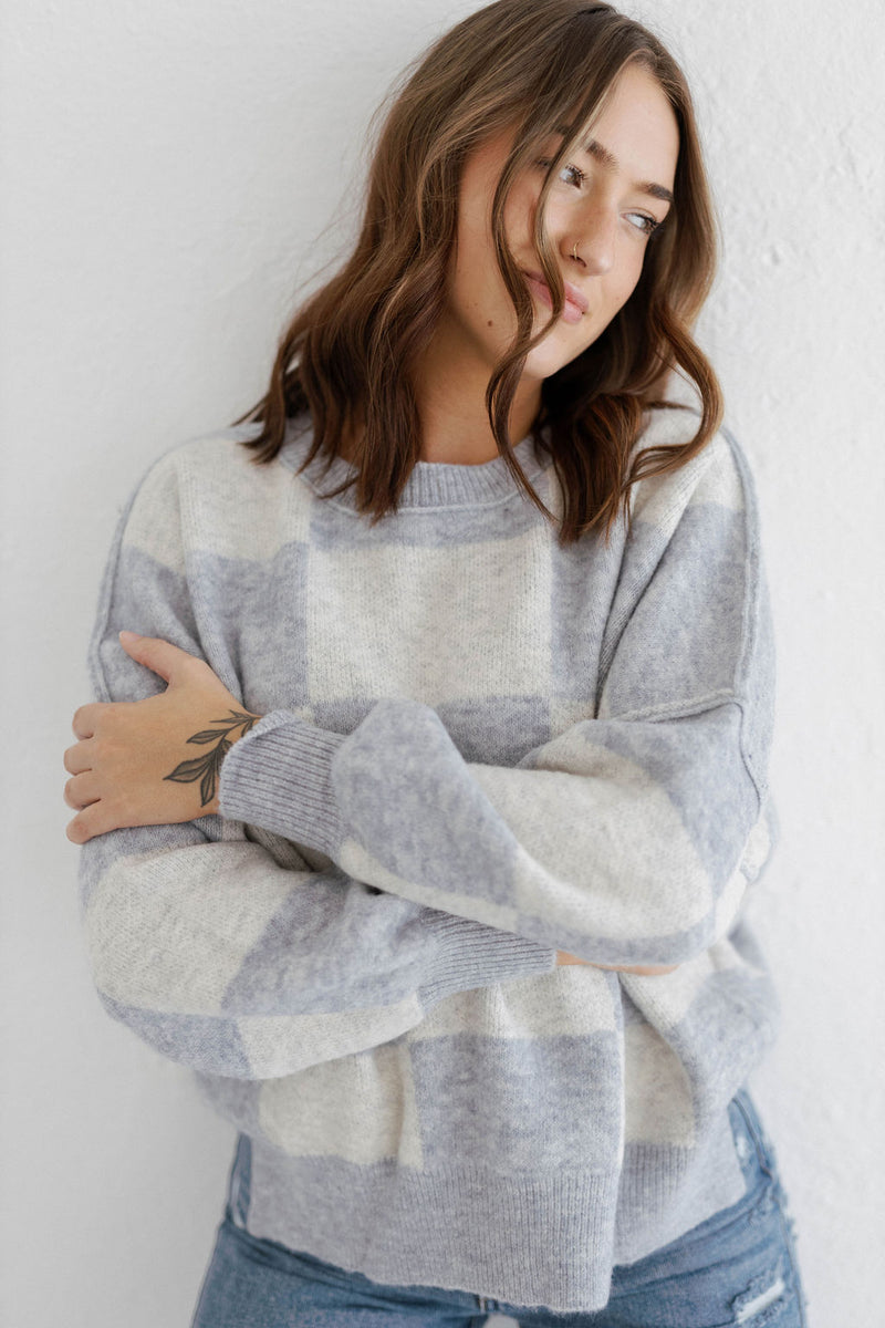 Wells Checkered Sweater