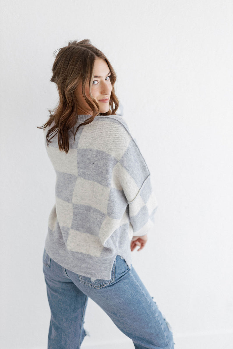 Wells Checkered Sweater